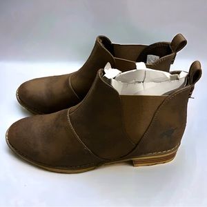 womens brown booties size 7 fall Rocket dog